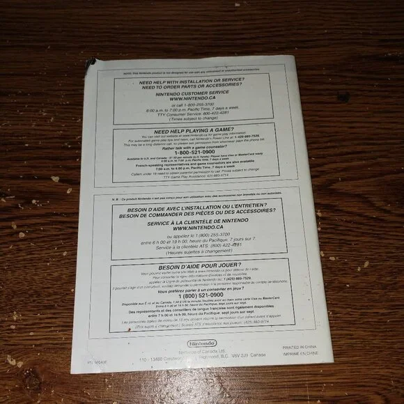 Nintendo Gamecube System Instruction Booklet - Picture 2 of 3